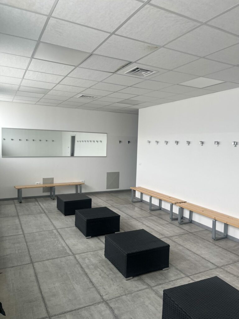 Spogliatoio del Padel Club Ferrara